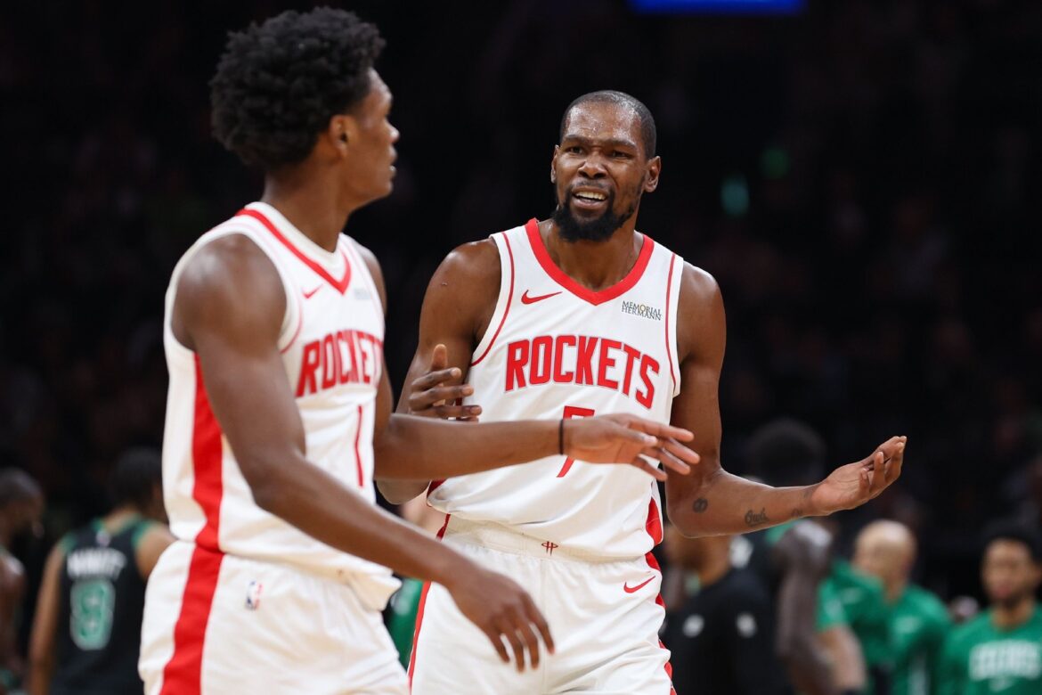 香波特：火箭靠KD和年轻人能赢些常规赛 但季后赛估计还是首轮游