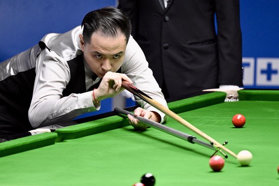 肖国栋5-3希金斯，成为唯一晋级斯诺克德国大师赛8强的中国选手